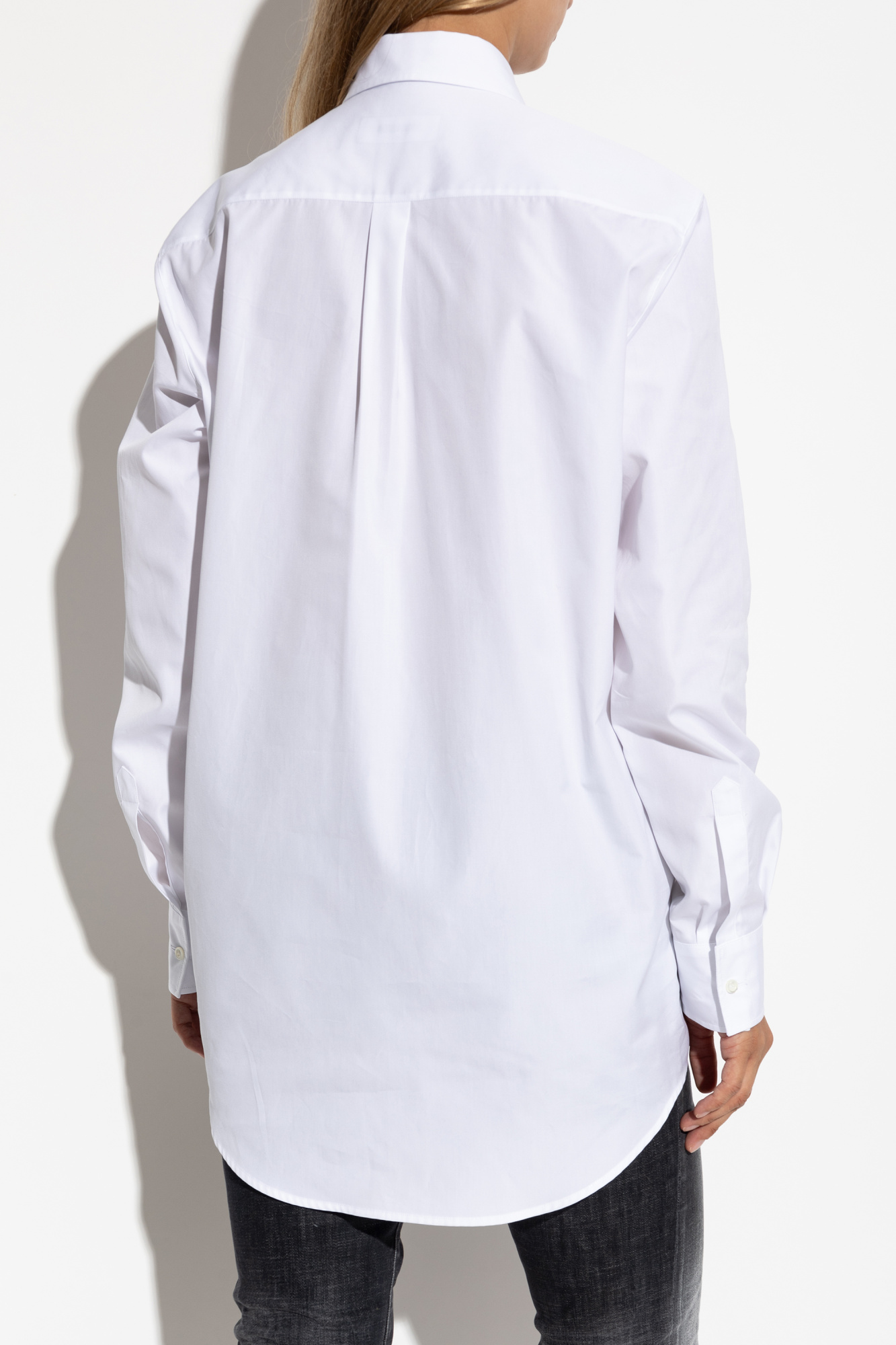 ★刺繍文字★ DSQUARED2 長袖 シャツ イタリア製 ホワイト 希少 White Shirt with pocket Dsquared2 - Vitkac Italy